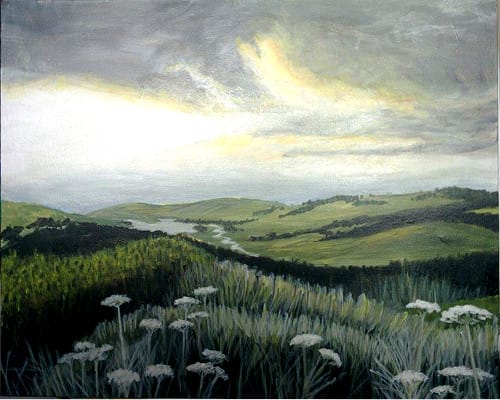 Irish Hills in Winter Paint and Sip Event in Glendale Arizona — Painting