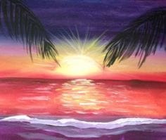 Paint Nite @Moose Orleans FRIDAYS: Sunset Paradise — Painting