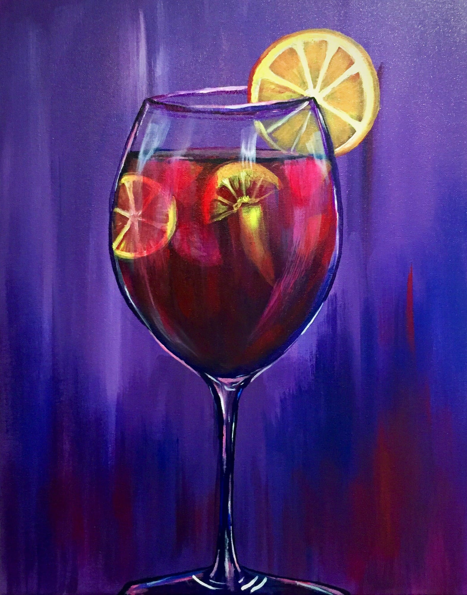 Sipping Summer Sangrias in the Rose Room at Murphy's Irish Pub — Painting
