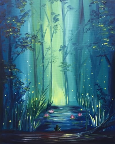 Glowing Forest — Painting