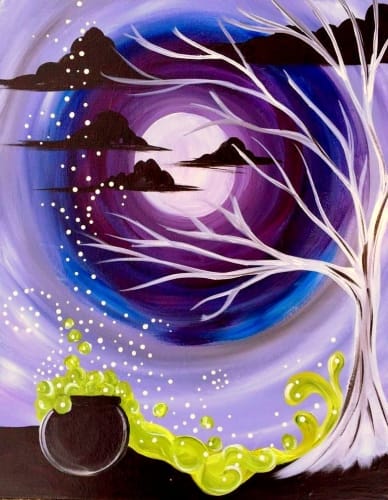 Halloween Bubbly — Painting