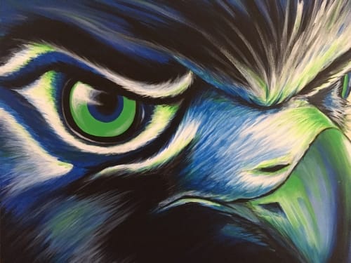 Hawk Fan Forever @ The Forum Copy — Painting