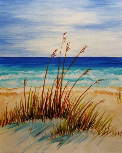 Paint Nite @ Broadway Portobello FRIDAYS! Peaceful Beach Afternoon — Painting