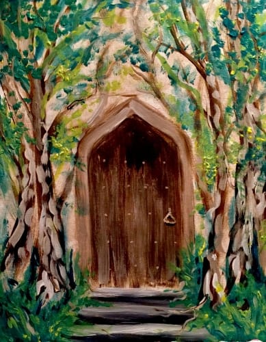 Paint Nite: Secret Garden Door — Painting