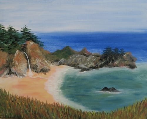 Big Sur Waterfall   — Painting