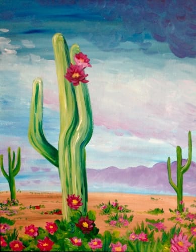 Desert Flowers — Painting