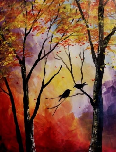 Autumn Kiss — Painting