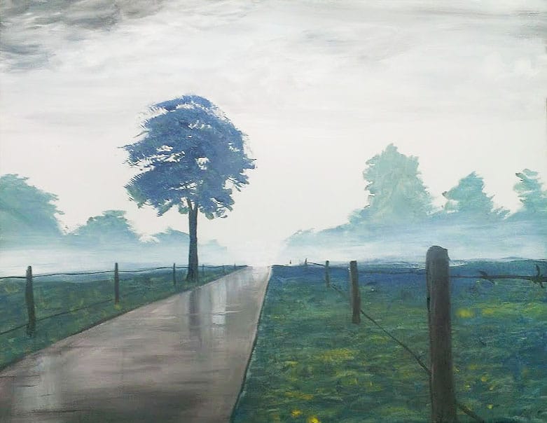 Rainy Drive   Copy — Painting