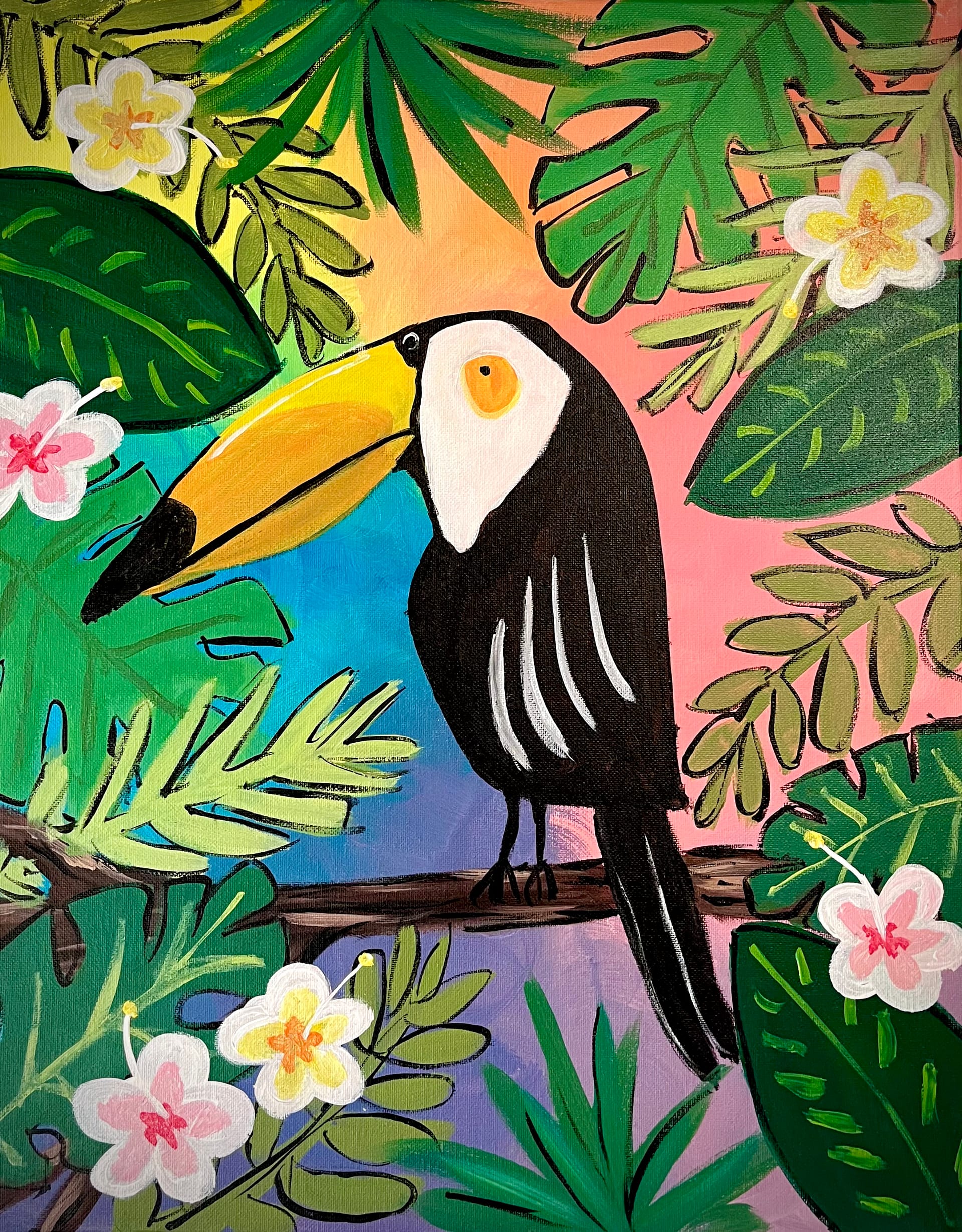 Tropicl Toucan  — Painting