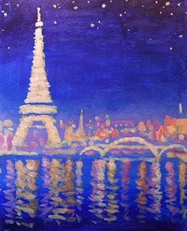 Saturday Paris Lights — Painting