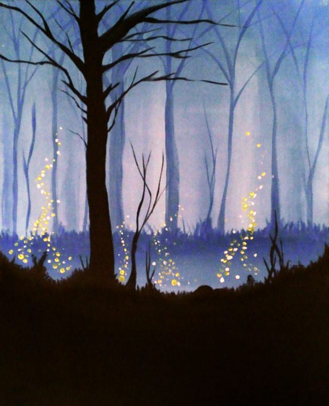 Paint Nite: Blue Twilight — Painting