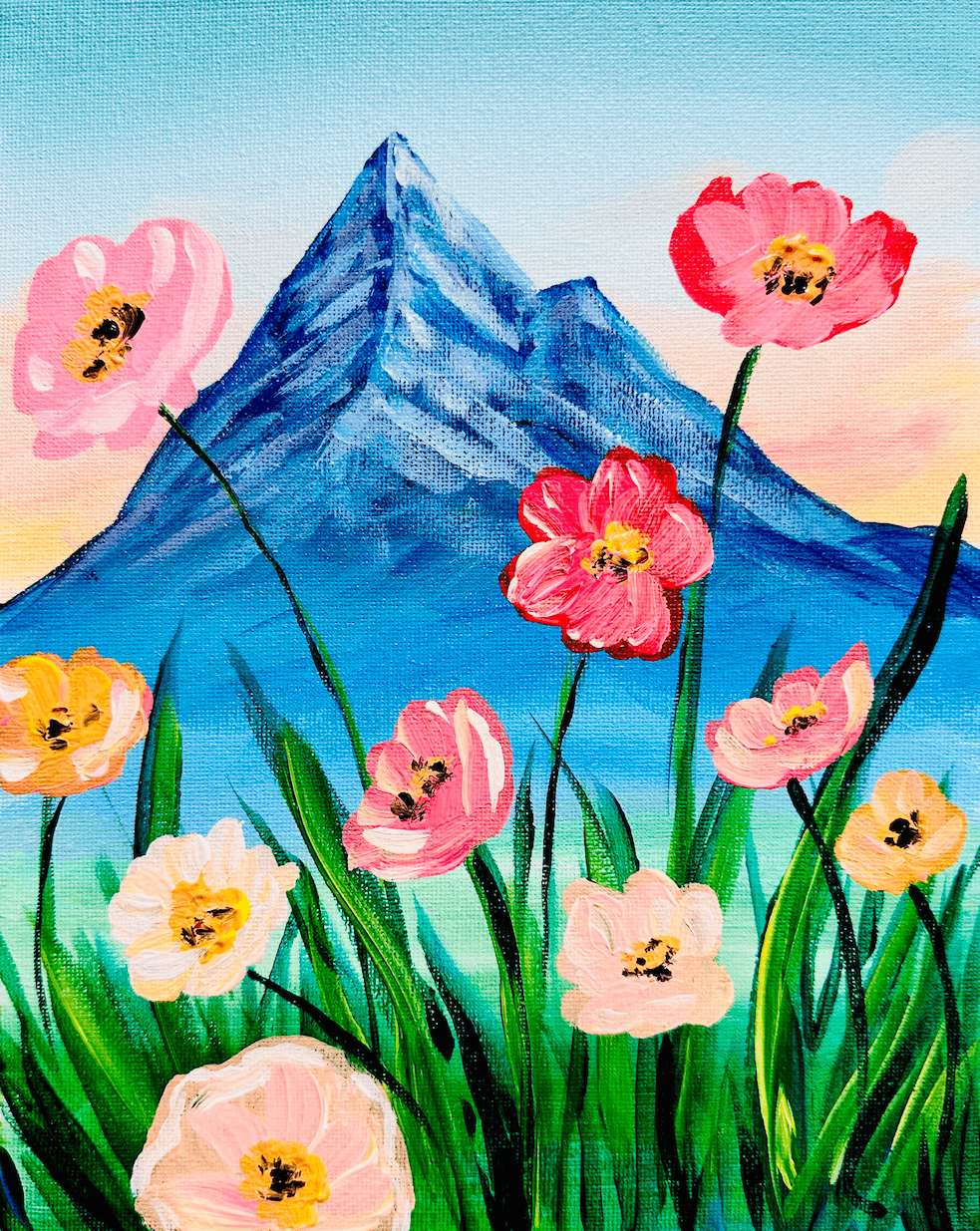 Poppy Mountain Painting Event in Mesa Arizona — Painting