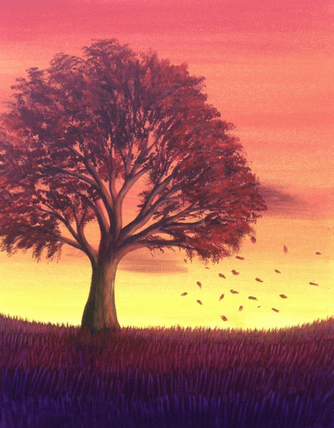 Paint Nite: Hot Summer Breeze — Painting