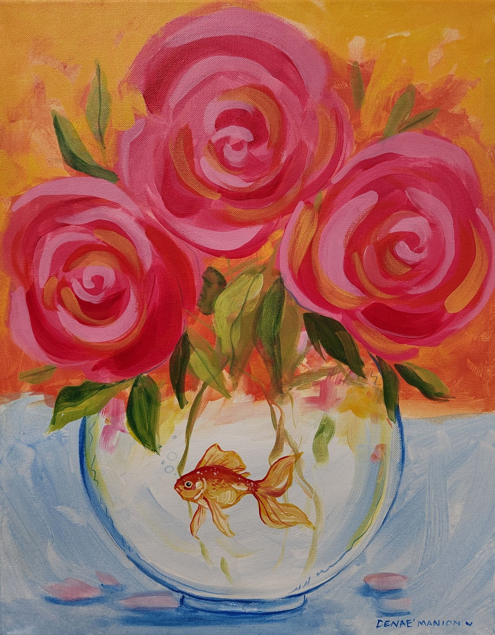Thursday Goldfish Bouquet — Painting
