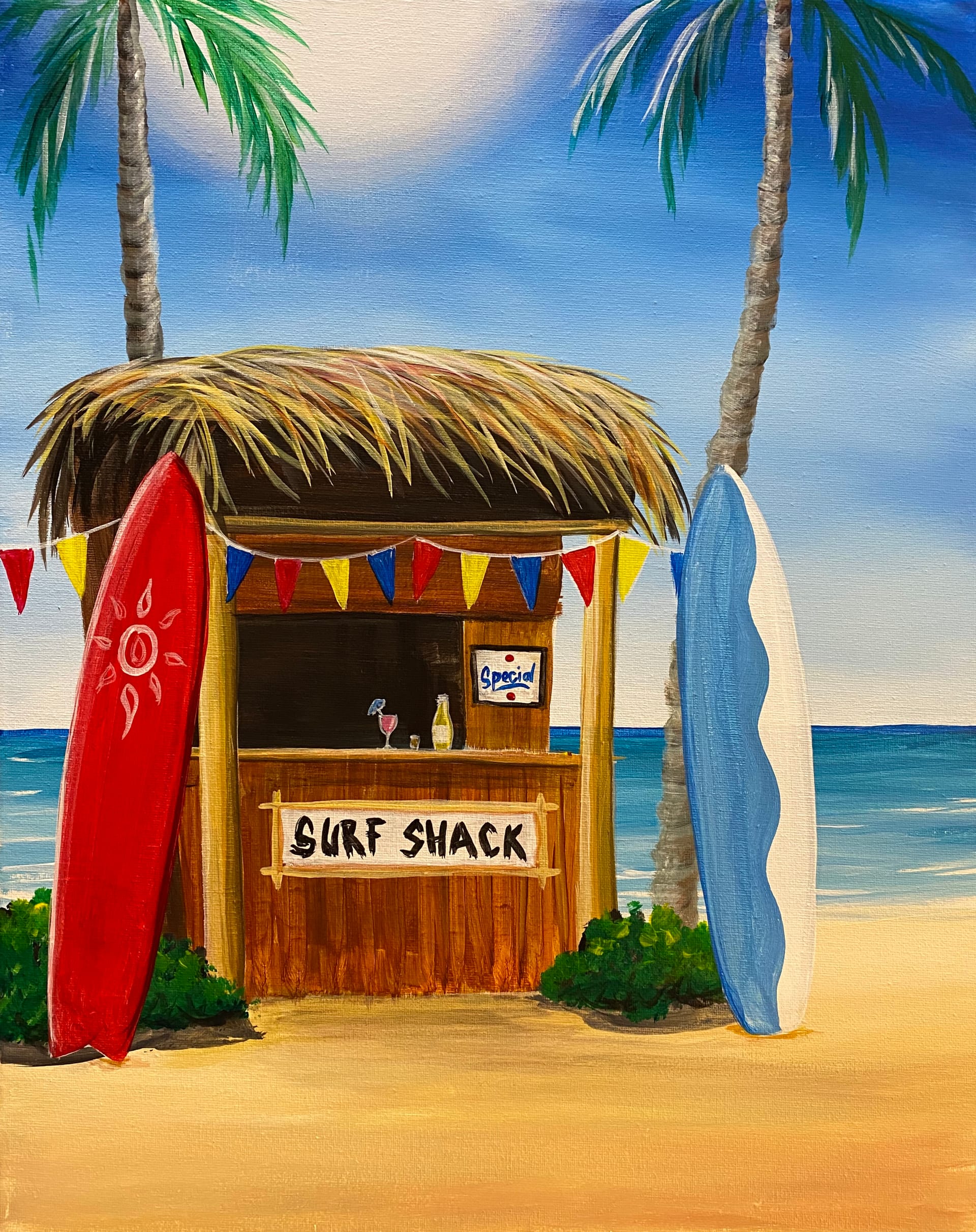 PaintNite at Cascade Grill! Jubitz!  - Surf Shack II — Painting