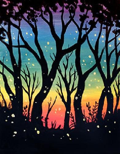 Rainbow Twilight — Painting