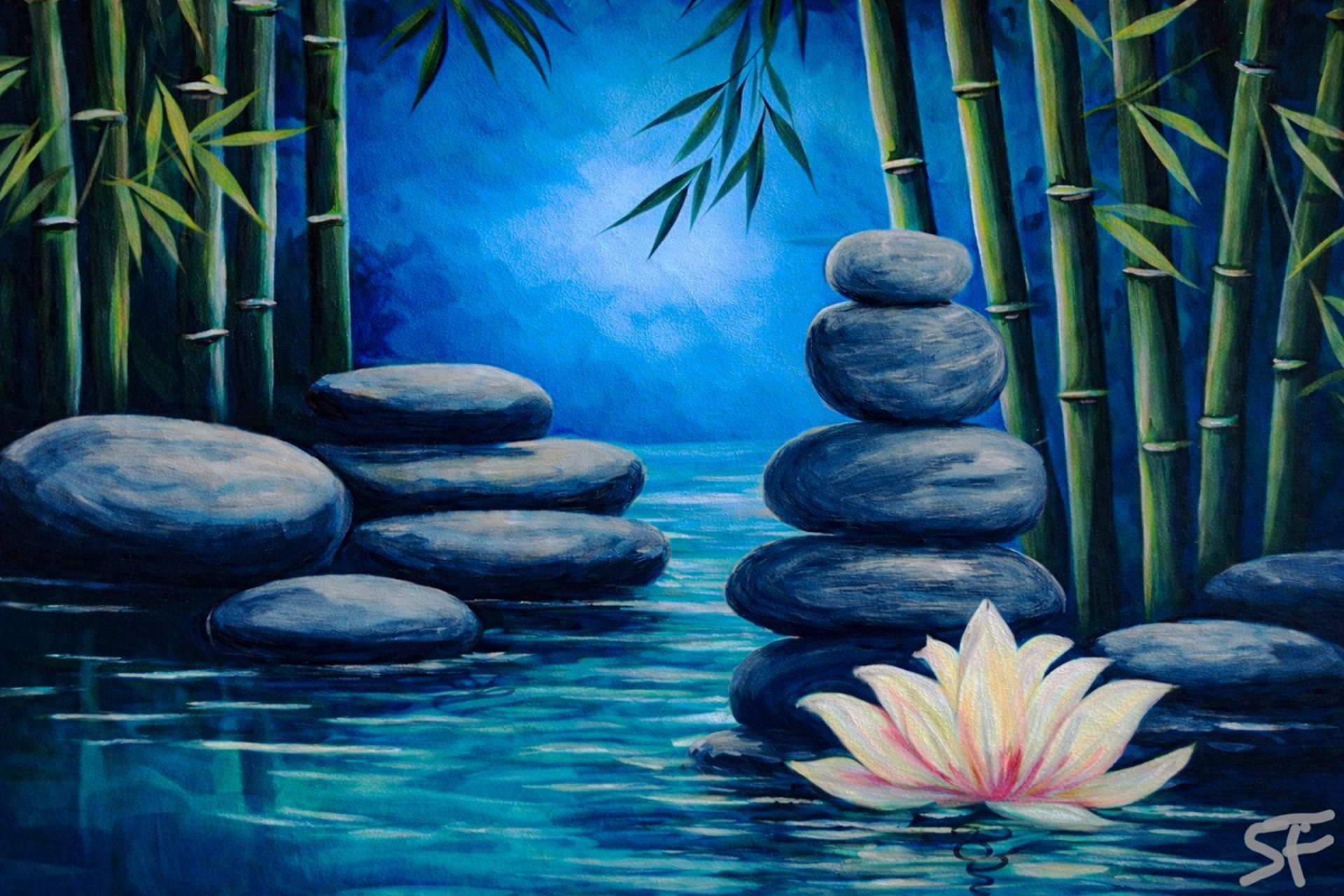 Lotus Calm  — Painting
