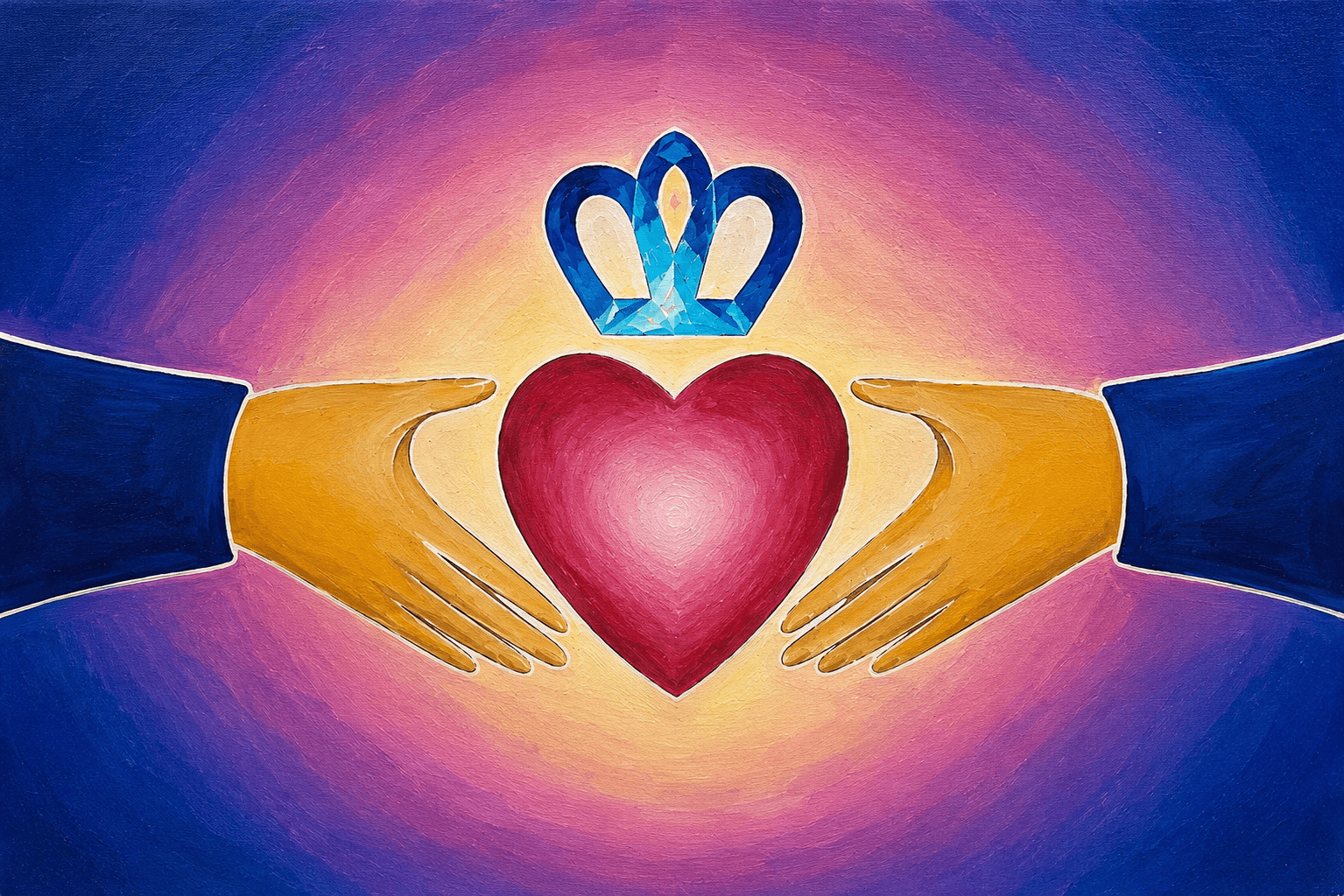 Claddagh Friendship — Painting