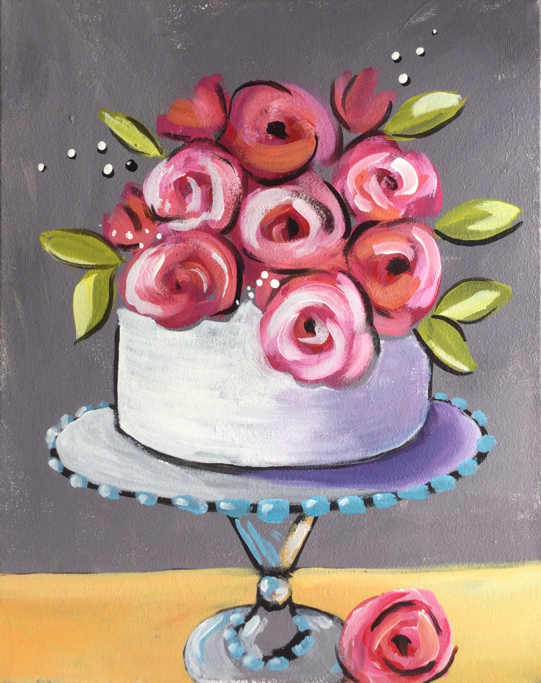 Flower Cake — Painting