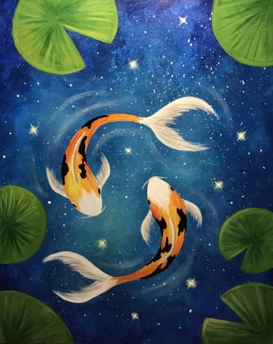Galaxy Koi — Painting