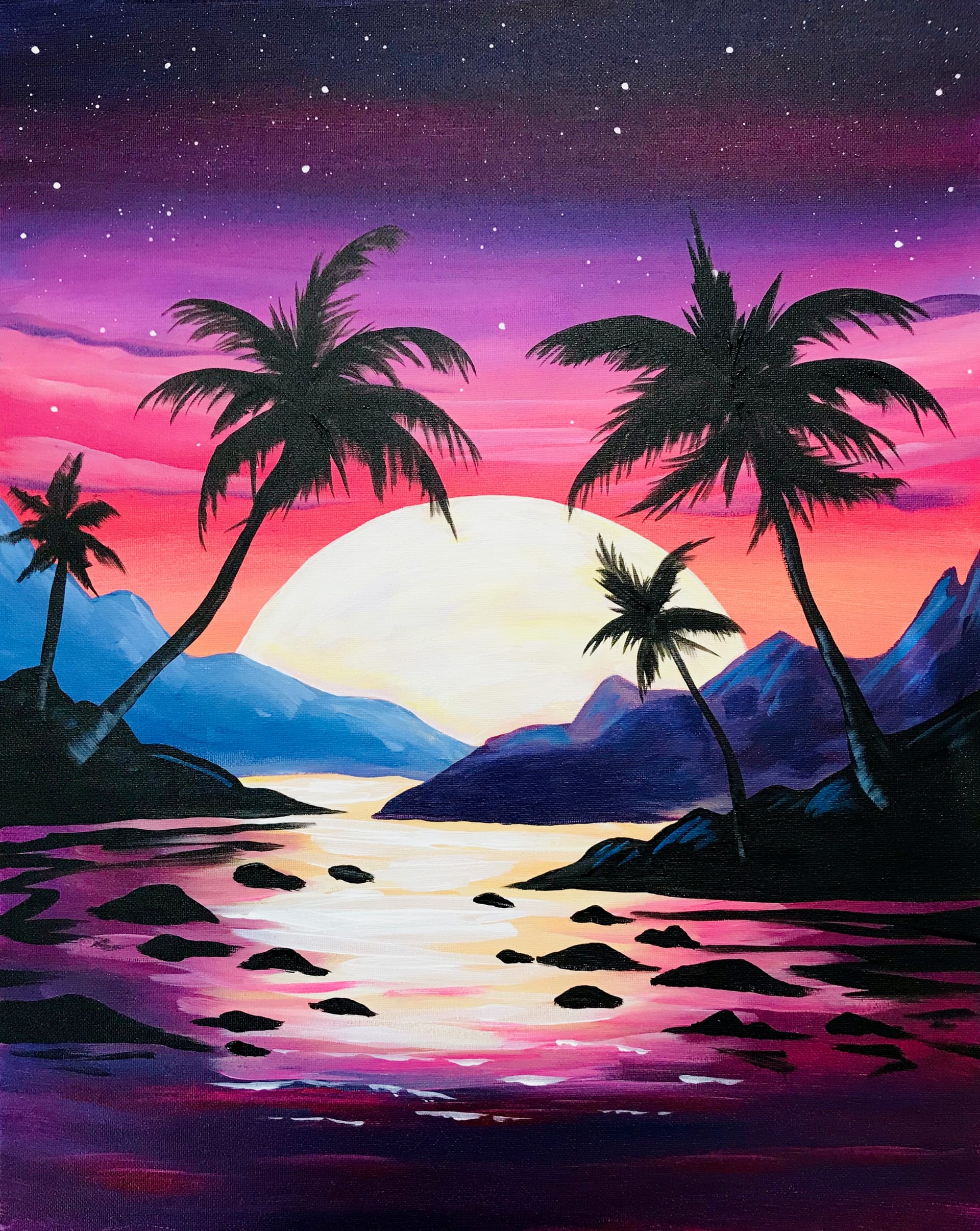 Thursday Palm Tree Fantasy — Painting
