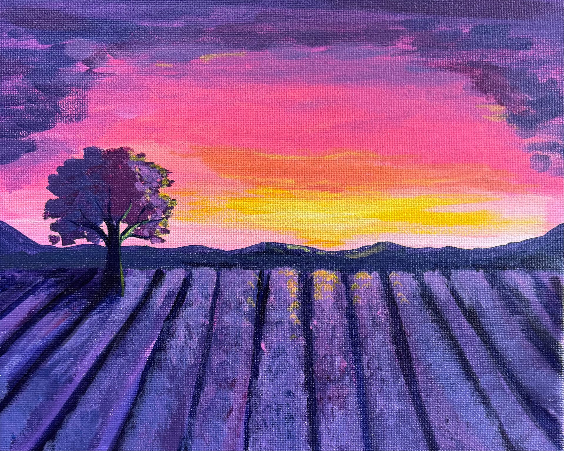 Lavender Farm Paint Nite — Painting
