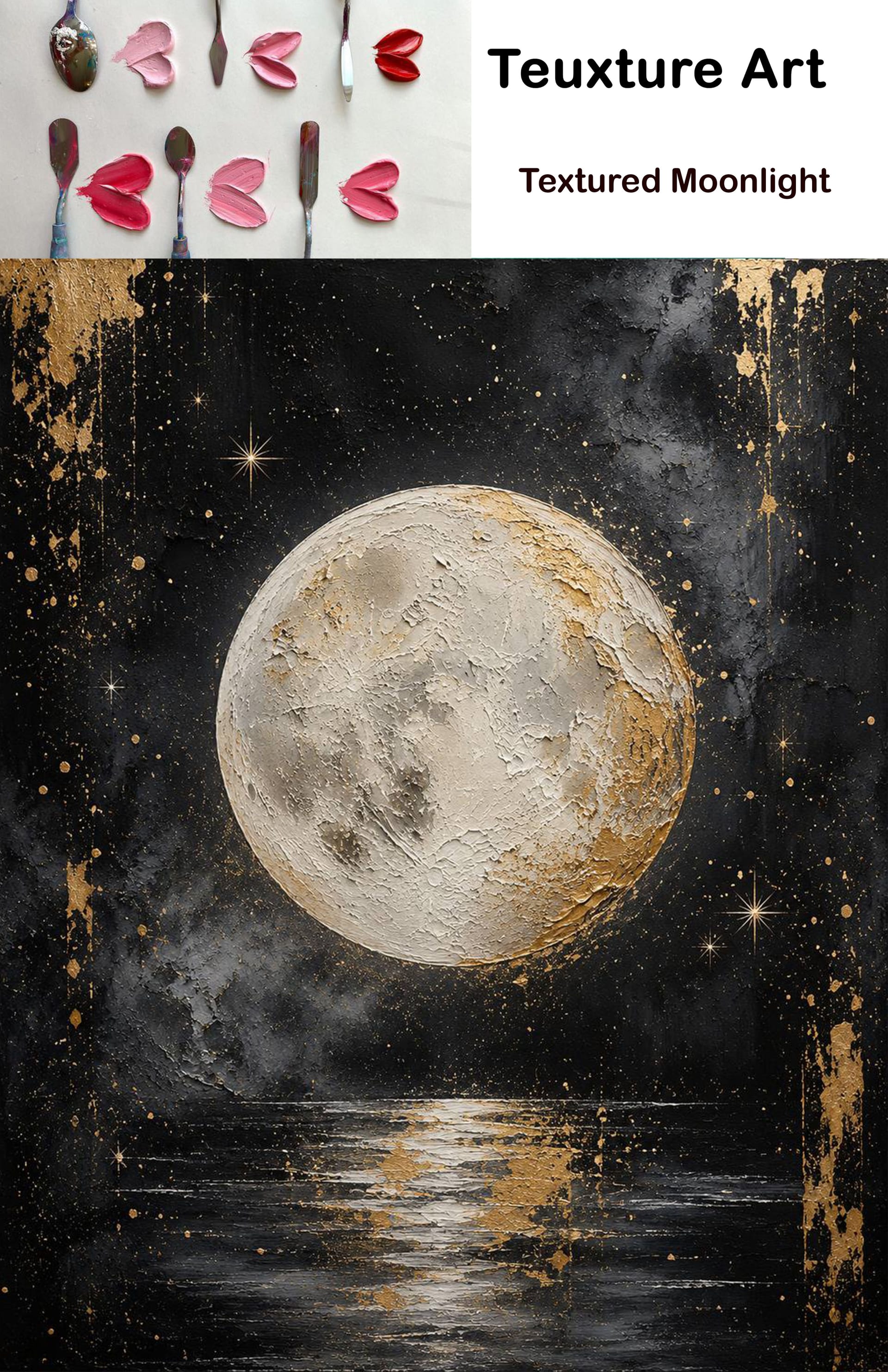 Textured Moonlight — Painting