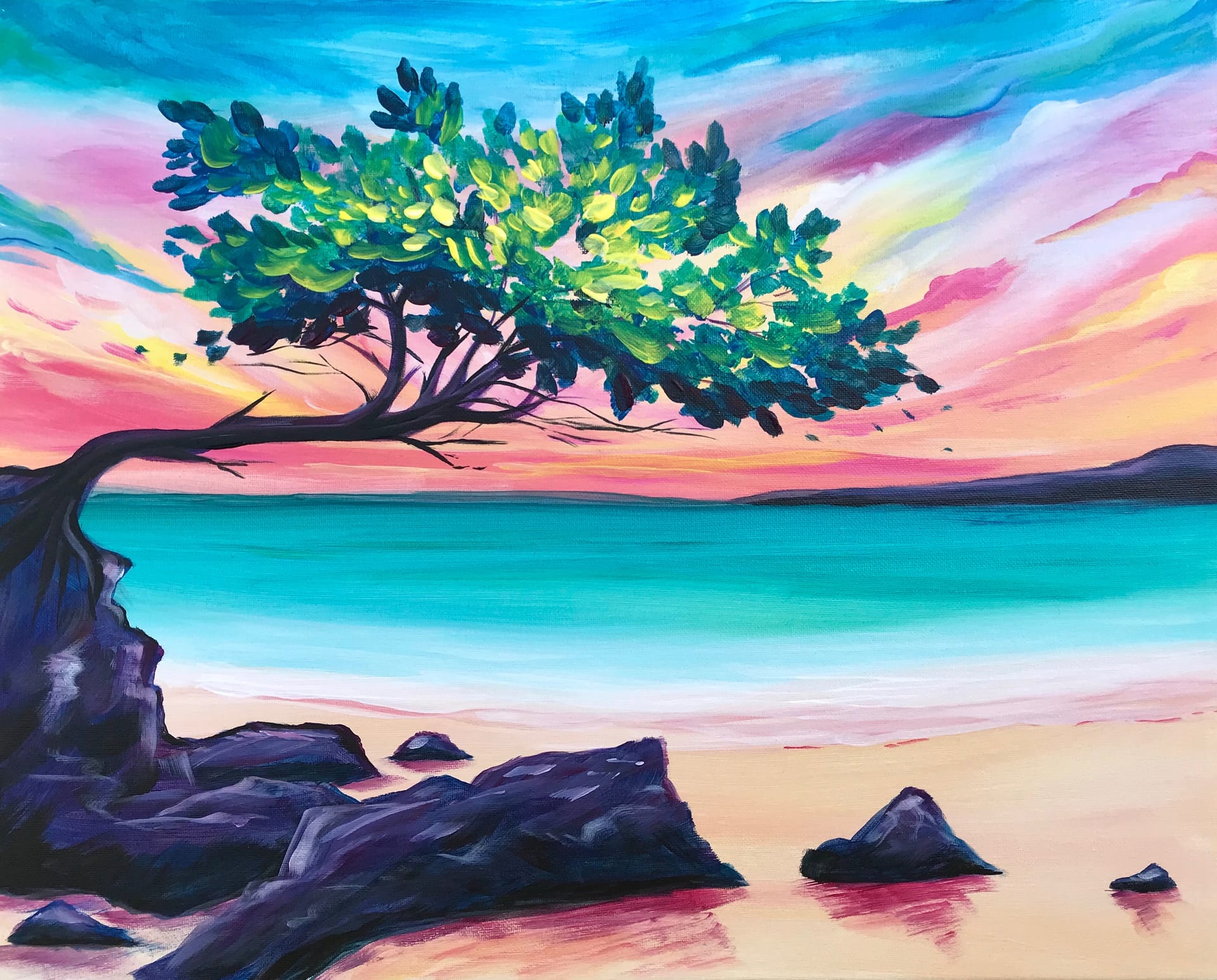 Beach Bonsai — Painting