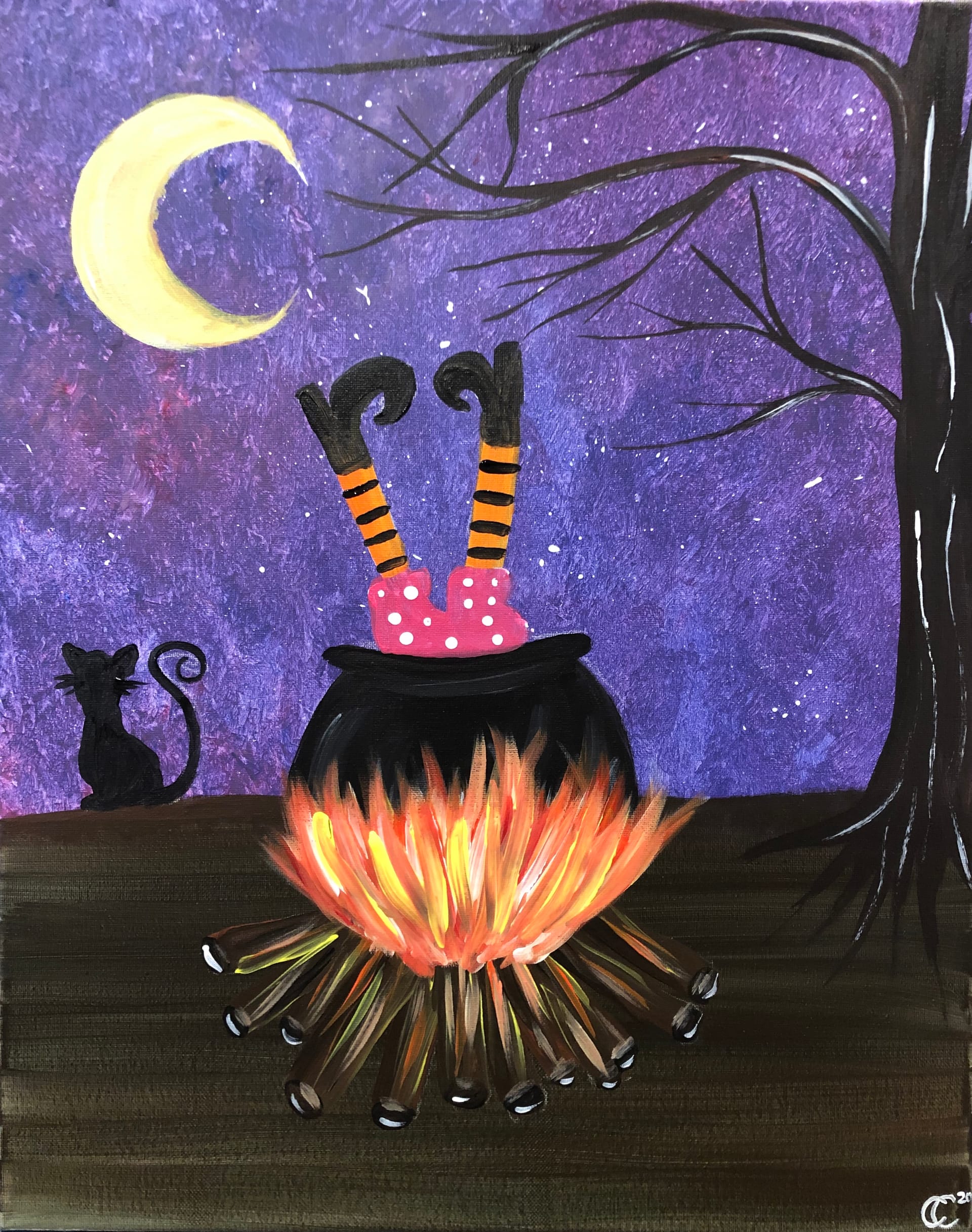 Friday Witch’s Brew — Painting