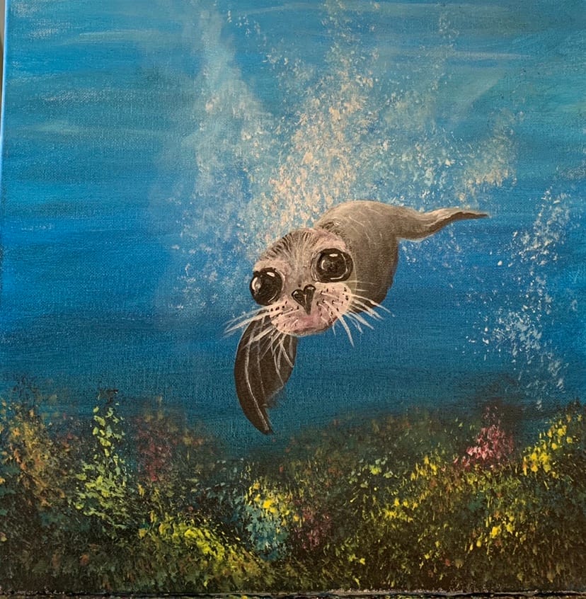 Saturday Sea Lion II — Painting