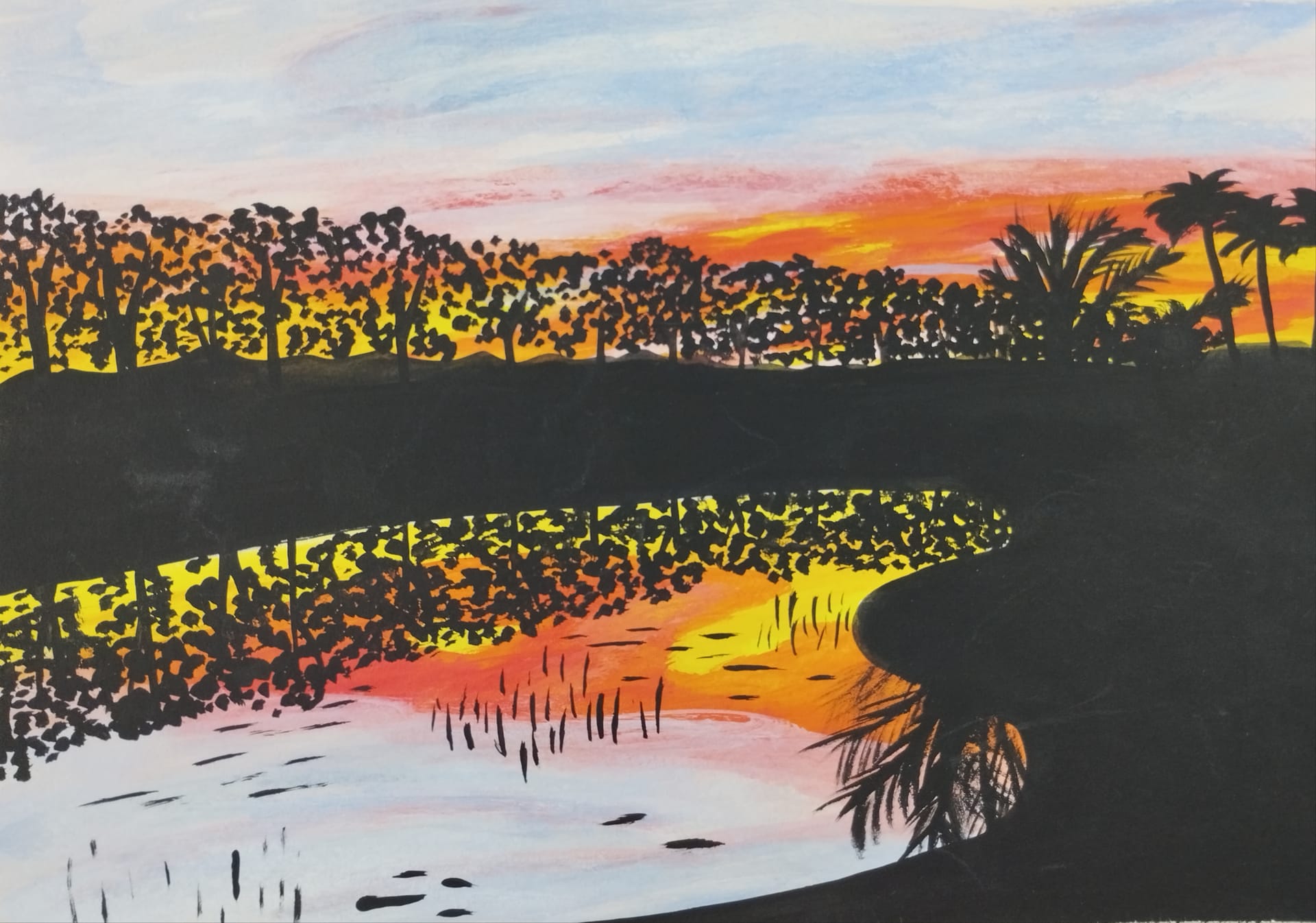 Weston Sunset — Painting