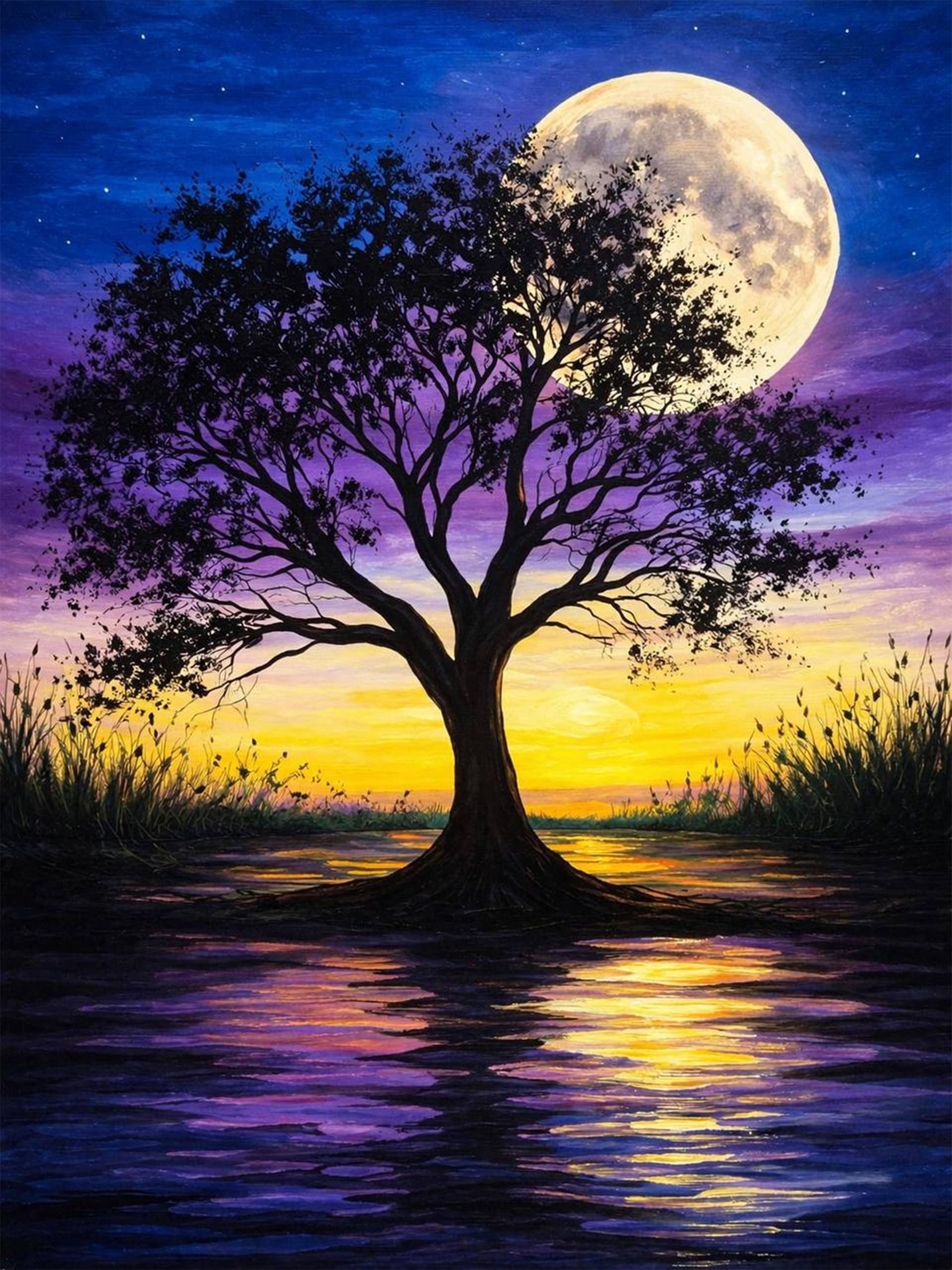 Bottlescrew Bills - Moonrise Majesty — Painting