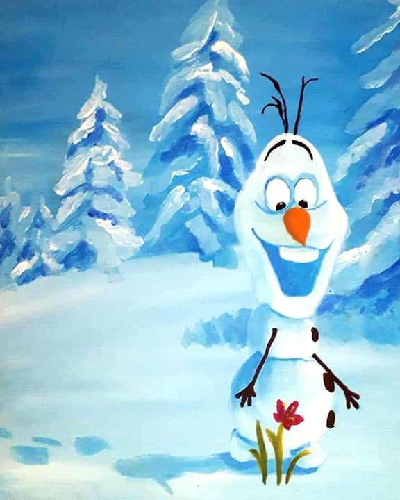 Winter Olaf Paint & Sip in Upland  — Painting