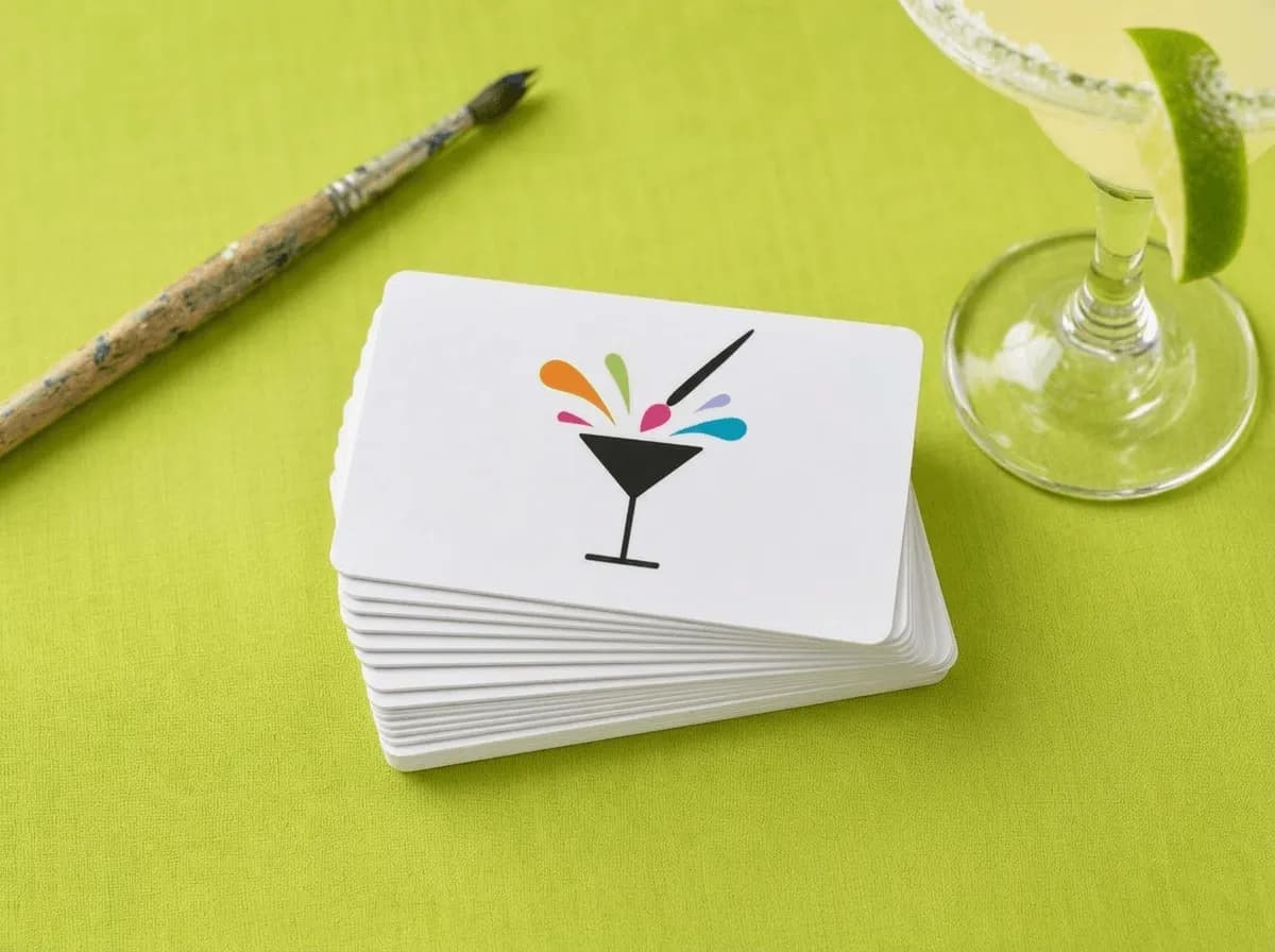 A stack of Paint Nite gift passes