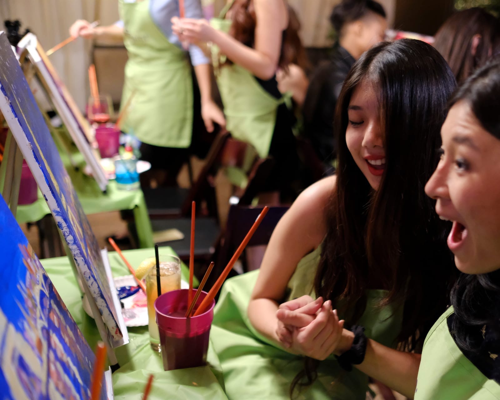 Vincent Van Gourds Starry Fright at Cineplex JUNXION Erin Mills — sample photo from a paint nite event