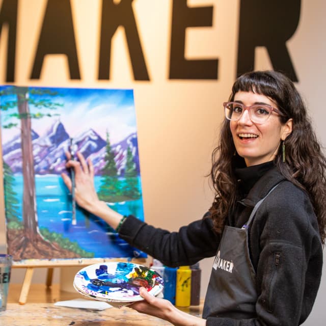 PaintNite Worcester painting 3