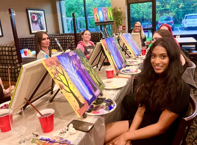 Paris Flare Paint Nite painting 4