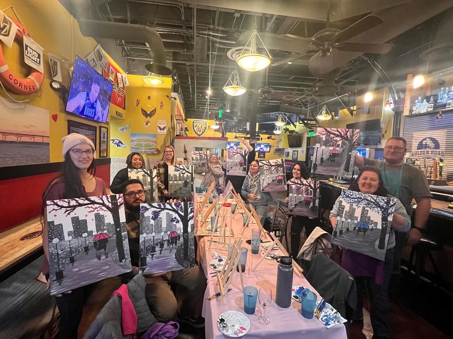 Boujee With A Brush paint night