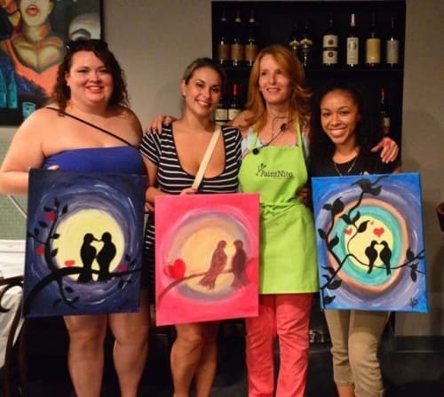PAINT NITE LA with Liz, Tamara, and Zach