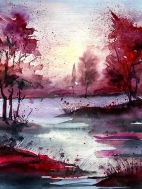 Watercolors & Coffee — Painting