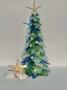 Sea Glass Holiday Tree