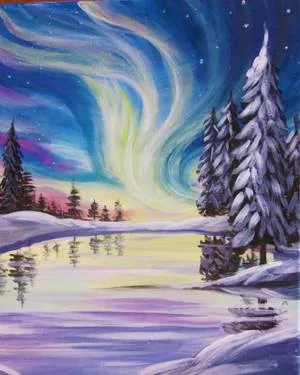 Mystical Aurora — Painting
