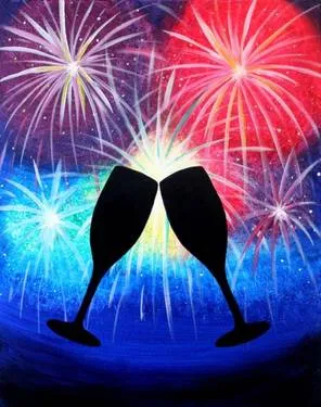 Cheers to Another New Year at Ye Olde Sonoma Public House — Painting