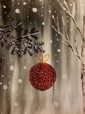 Red Ornament at Café Olé Restaurant & Cantina | Boise Towne Square — Painting