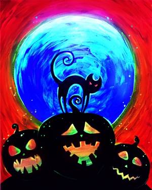 Black-Light Halloween Painting at Battleground Z! — Painting