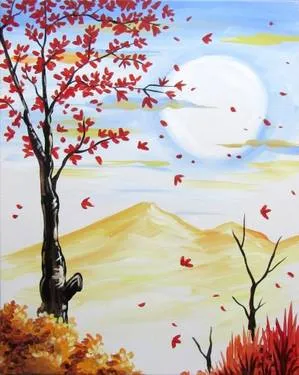 Fall Afternoon Break — Painting