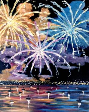 Fireworks Magic — Painting