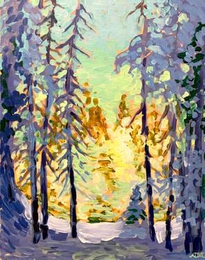 Friday Lawren Harris - Winter Wonderland — Painting