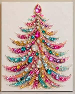 Jeweled Holiday Tree