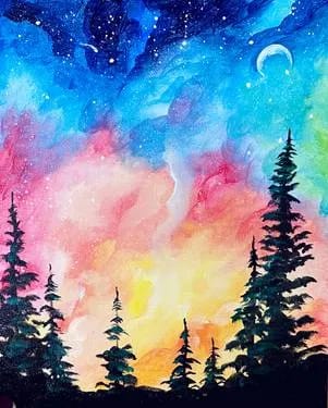 Galaxy Dream Pines at East Side Heartland — Painting